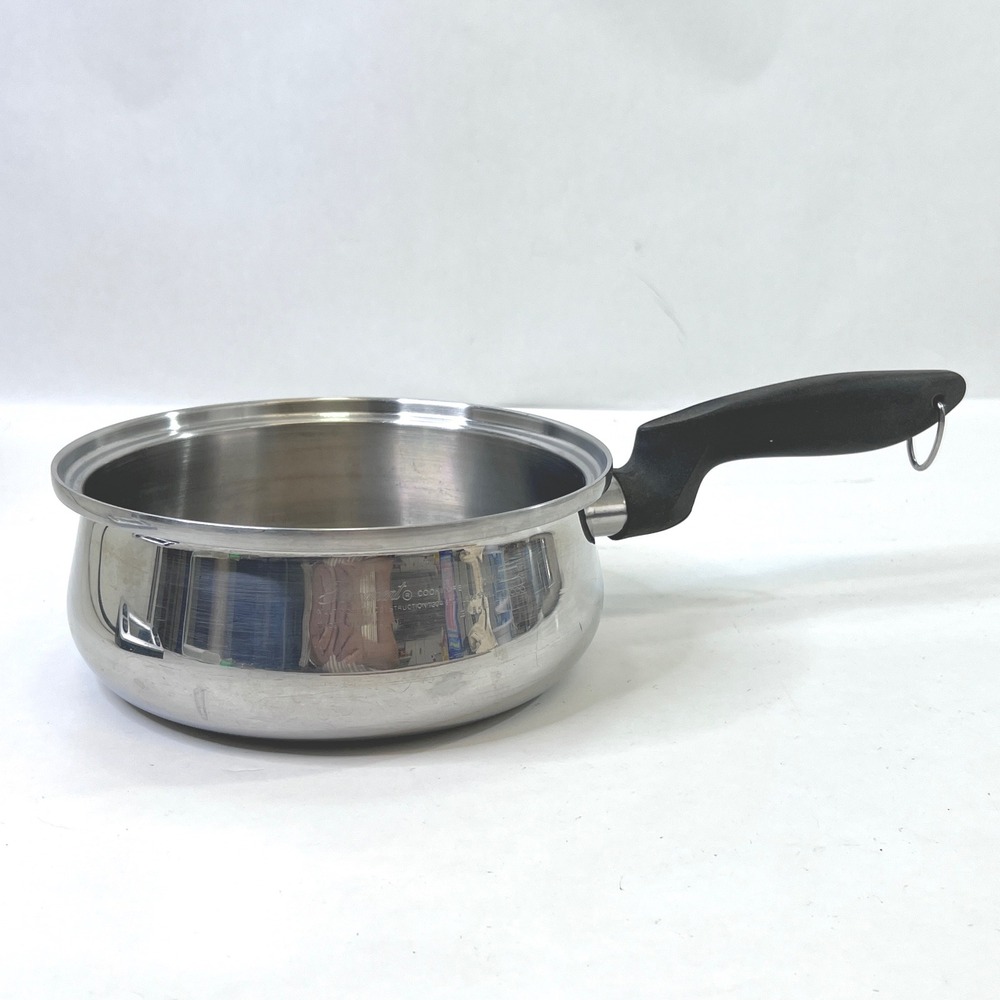 Permanent Cookware Multi Core T304 Stainless Steel Belly Saucepan Made USA